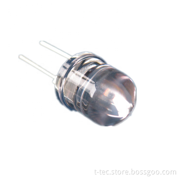 Special Wavelength Infrared LED Supplier: Water Clear Lens 8mm Round for 4000nm to 4500nm